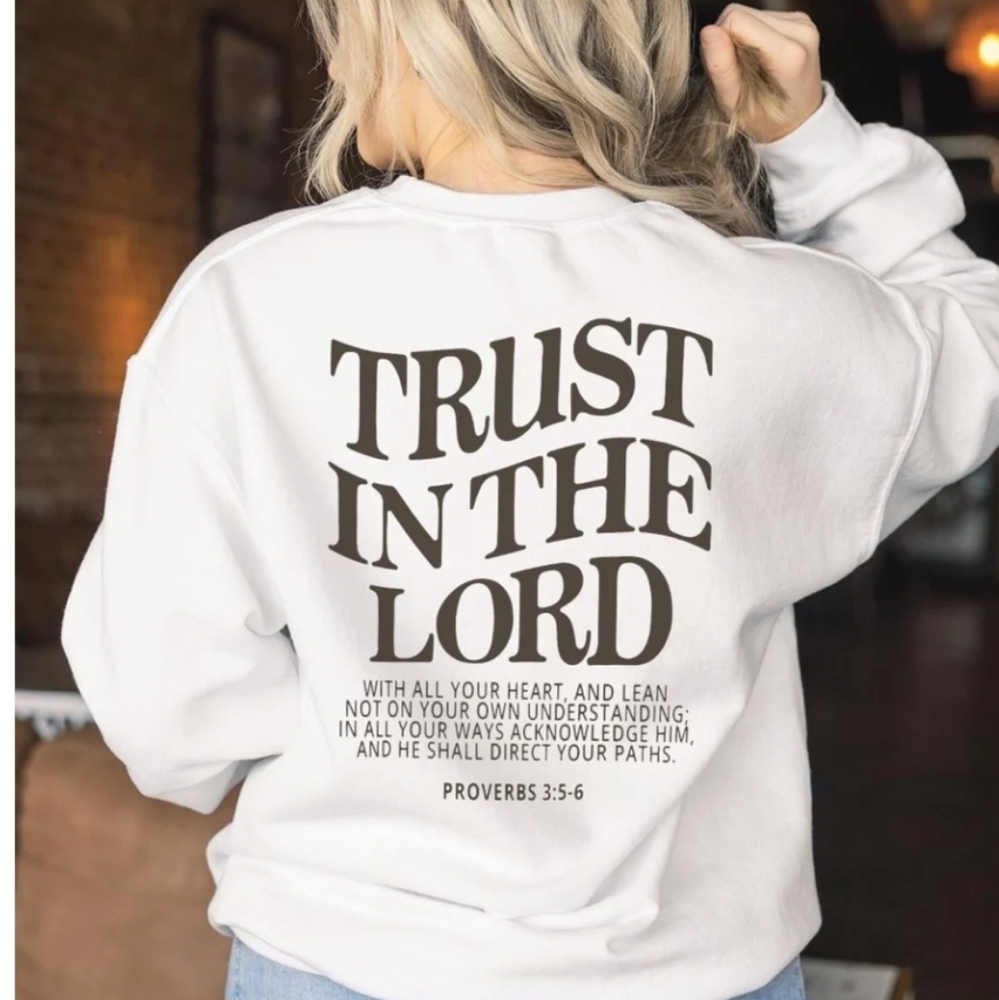 Christian White Graphic Sweatshirt
